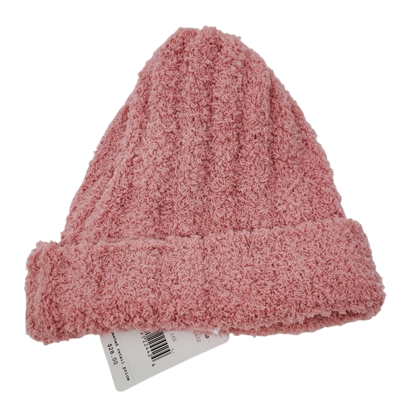 FREE PEOPLE Cloud Rib Blush Beanie Soft Lulliby Pull On Cozy Comfy Boho Warm - Picture 9 of 10